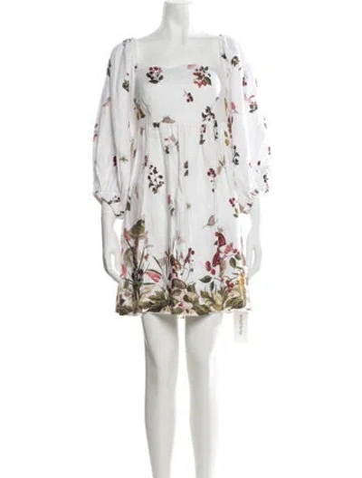 Pre-owned Cara Cara Linen Mini Dress W/ Tags In White