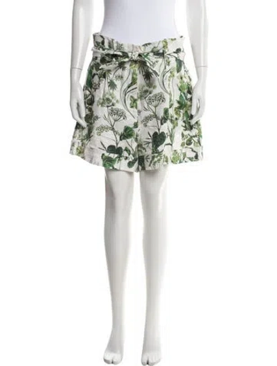 Pre-owned Cara Cara Linen Mini Shorts In Blue