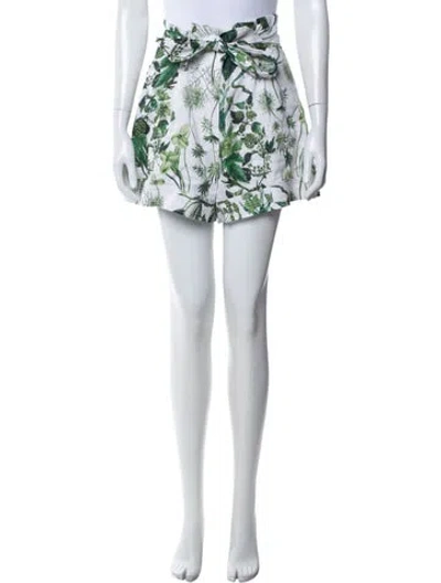 Pre-owned Cara Cara Linen Mini Shorts In Blue