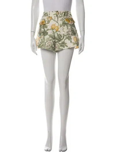 Pre-owned Cara Cara Linen Mini Shorts In Multicolor