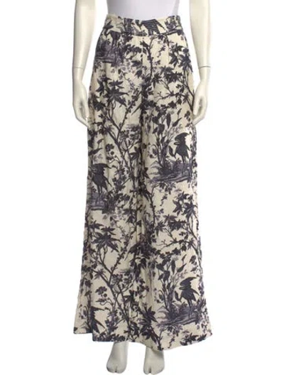 Pre-owned Cara Cara Linen Wide Leg Pants In Neutral