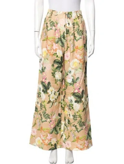 Pre-owned Cara Cara Linen Wide Leg Pants In Neutral
