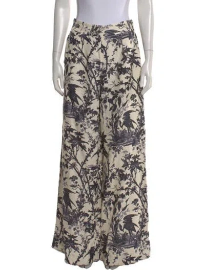 Pre-owned Cara Cara Linen Wide Leg Pants In Neutral