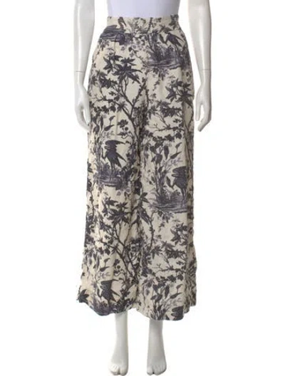 Pre-owned Cara Cara Linen Wide Leg Pants In Neutral