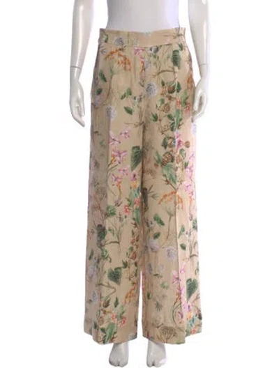 Pre-owned Cara Cara Linen Wide Leg Pants In Neutral