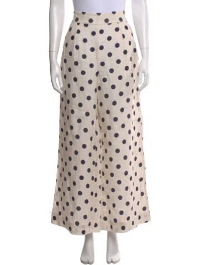 Pre-owned Cara Cara Linen Wide Leg Pants In Neutral