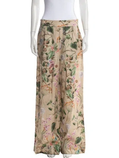 Pre-owned Cara Cara Linen Wide Leg Pants In Neutrals