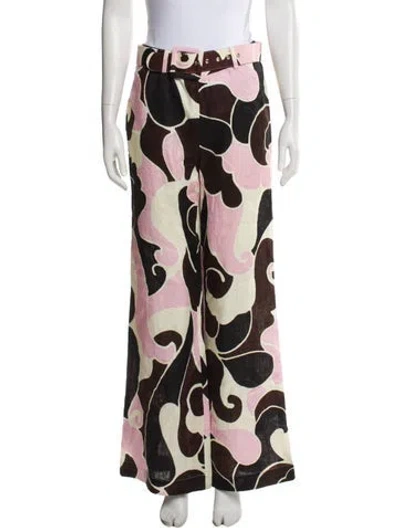 Pre-owned Cara Cara Linen Wide Leg Pants W/ Tags In Multi
