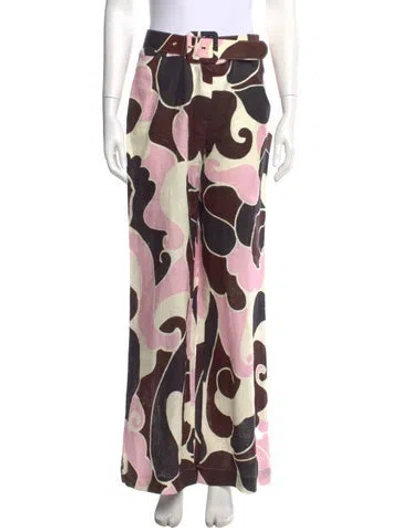 Pre-owned Cara Cara Linen Wide Leg Pants W/ Tags In Pink