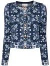 Cara Cara Livi Knit Jacket In Blue