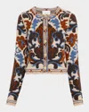 Cara Cara Livi Jacquard Wool-blend Jacket In Multi