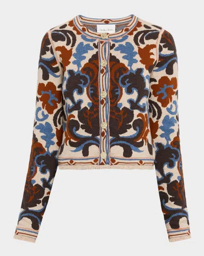 Cara Cara Livi Jacquard Wool-blend Jacket In Multi