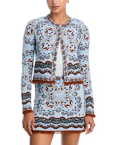 Cara Cara Livi Knit Jacket In Blue