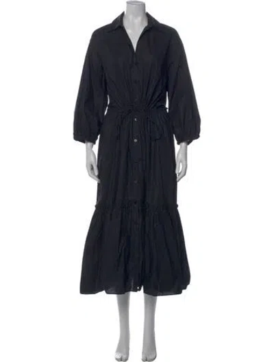 Pre-owned Cara Cara Long Dress In Black