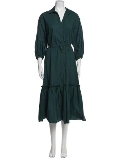 Pre-owned Cara Cara Long Dress In Blue