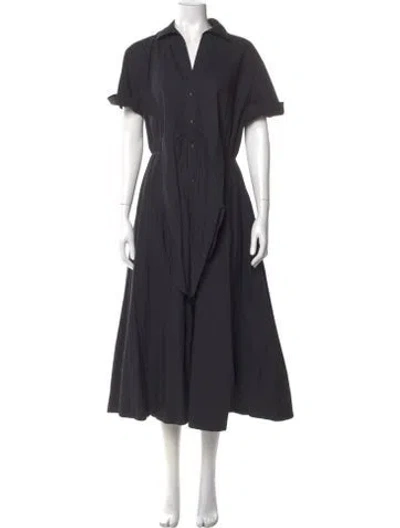 Pre-owned Cara Cara Long Dress In Gray