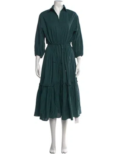 Pre-owned Cara Cara Long Dress In Green