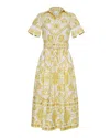 Cara Cara Malena Midi Dress In Yellow