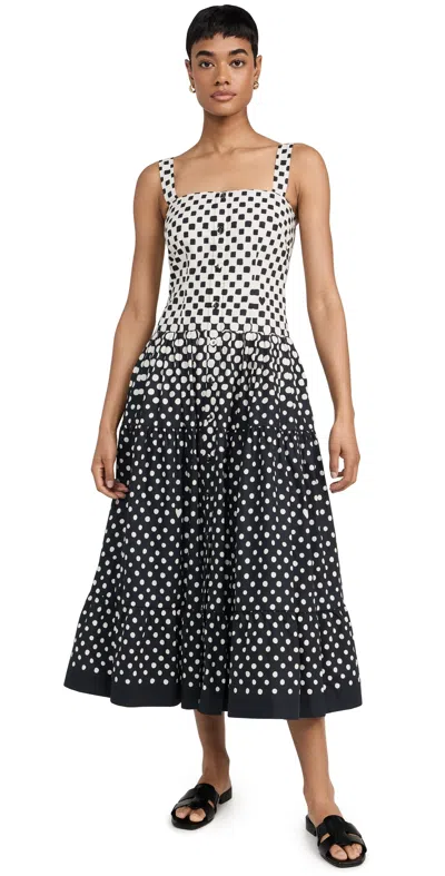 Cara Cara Margarita Dress Spotted Geo Black