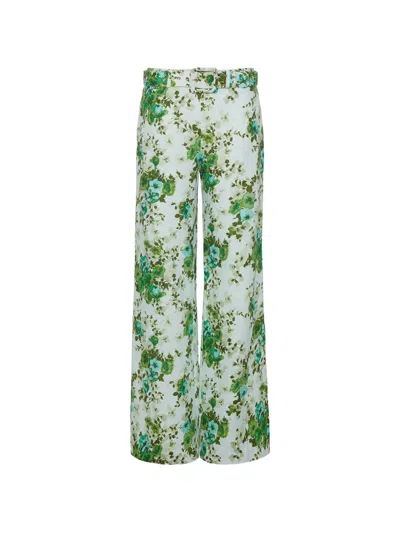 Cara Cara Mayflower Floral-pattern Trousers In Multi