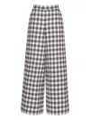 Cara Cara Mayflower Gingham Trousers In Gray