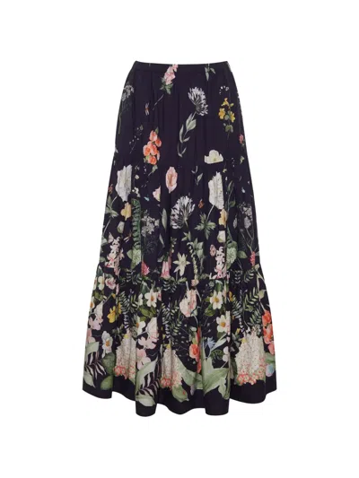 Cara Cara Melanie Tiered Skirt In Black