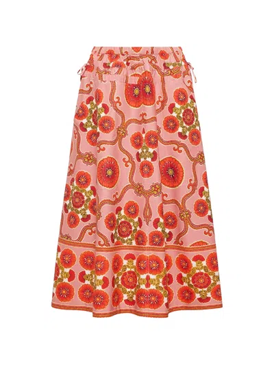 Cara Cara Meret Floral-print Midi Skirt In Multi