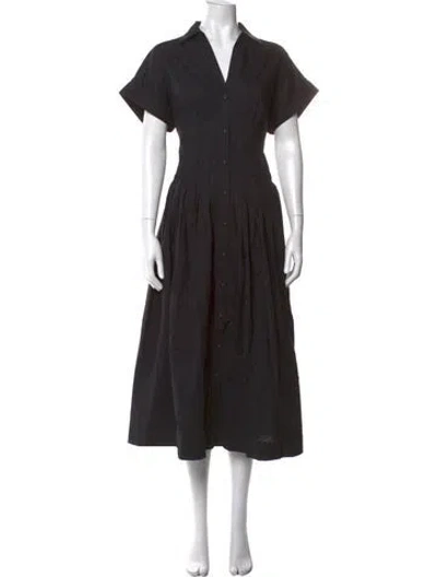 Pre-owned Cara Cara Midi Length Dress In Black