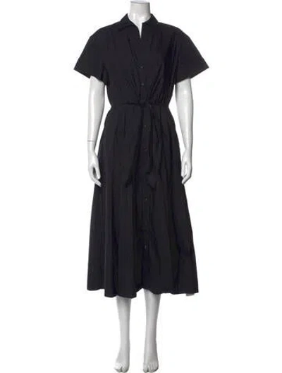 Pre-owned Cara Cara Midi Length Dress In Black