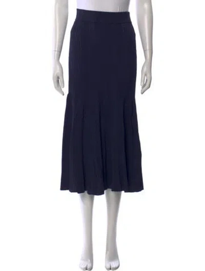 Pre-owned Cara Cara Midi Length Skirt In Blue