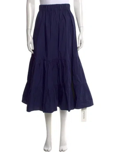 Pre-owned Cara Cara Midi Length Skirt In Blue