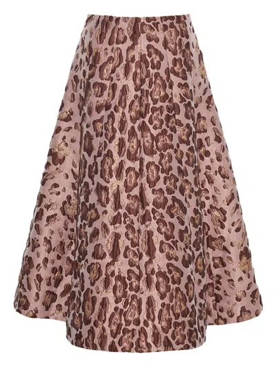 Cara Cara Mimosa Leopard-print Skirt In Animal Print