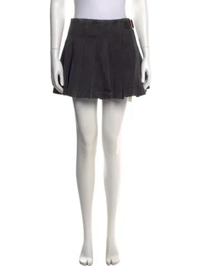Pre-owned Cara Cara Mini Skirt In Black