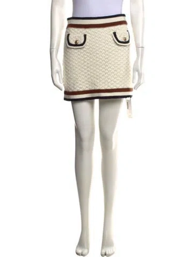 Pre-owned Cara Cara Mini Skirt In Neutrals