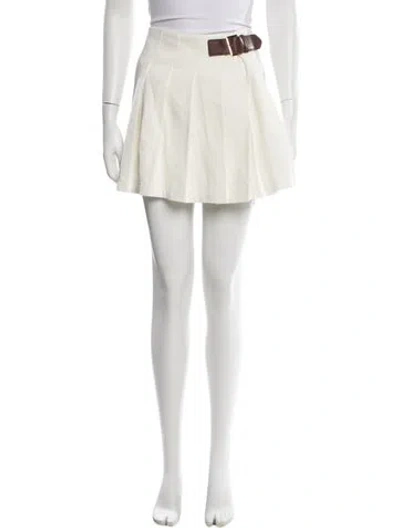 Pre-owned Cara Cara Mini Skirt In White
