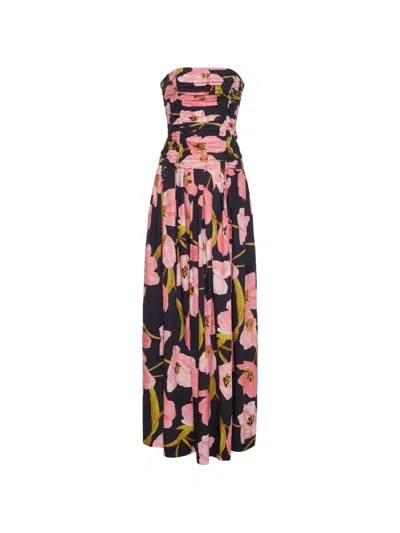 Cara Cara Montreal Floral-print Strapless Dress In Multi