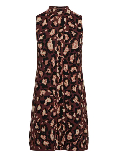 Cara Cara Myrtle Animal-print Sleeveless Dress In Multi