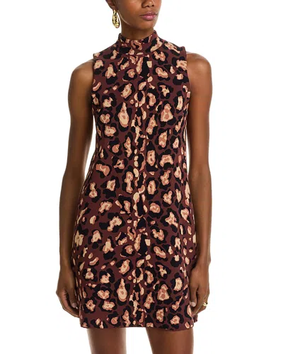 Cara Cara Myrtle Mock Neck Dress In Multi