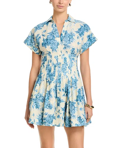 Cara Cara Nash Floral Mini Dress In Blue