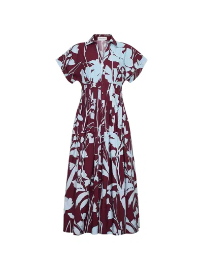 Cara Cara Nash Floral-print Midi Dress In Multi