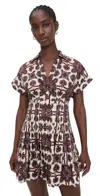 Cara Cara Nash Mini Dress Vintage Tile Berry In Multi