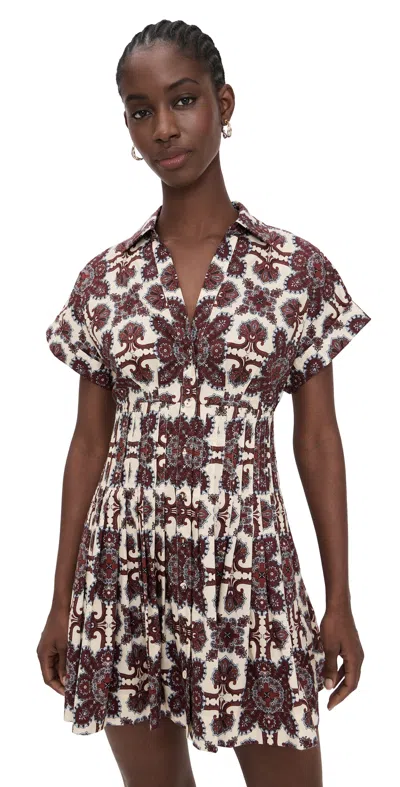 Cara Cara Nash Mini Dress Vintage Tile Berry In Multi