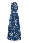 Cara Cara New York Adriana Dress In Flora Grove Blue