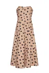Cara Cara New York Aisha Dress In Spot Ginger Root