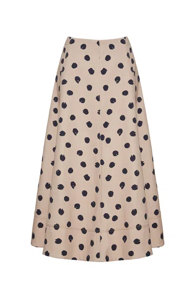 Cara Cara New York Aisha Skirt In Spot Ginger Root