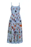 Cara Cara New York Alba Midi Dress In Botanica Blue