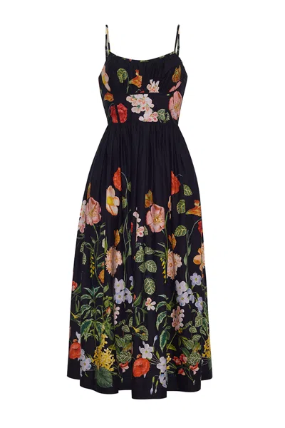 Cara Cara New York Alba Midi Dress In Nectar Black
