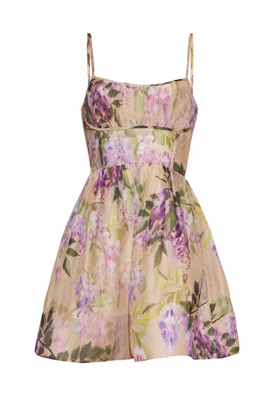 Cara Cara New York Alba Mini Dress In Wisteria Ginger Root