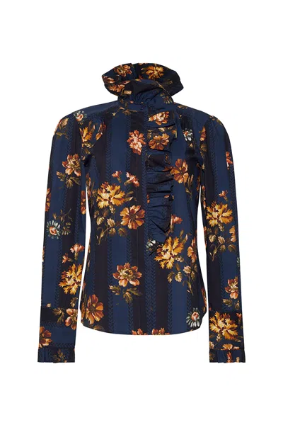 Cara Cara New York Anne Blouse In Blue