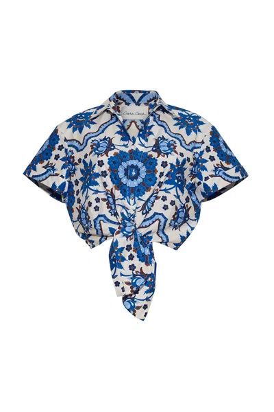 Cara Cara New York Asbury Top In Mystic Blue